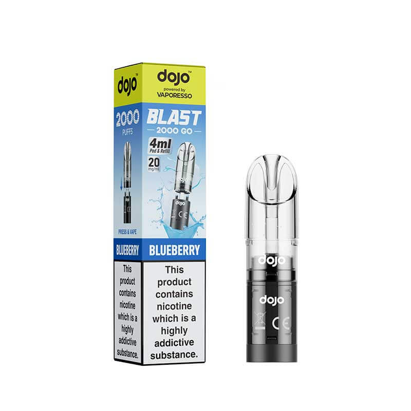 Vaporesso DOJO Blast 2000 Blueberry Prefilled Pod + Refill (20mg) | Vapouriz UK Vaporesso DOJO Blast 2000 Blueberry Prefilled Pod + Refill (20mg) | Vapouriz UK