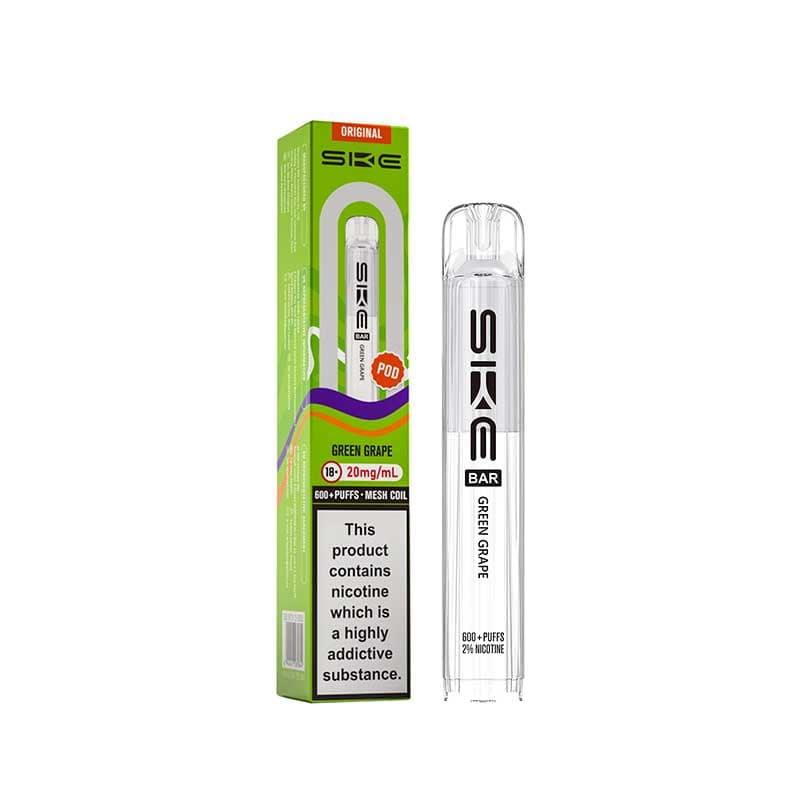Fresh and juicy Green Grape. One SKE Bar 2ml Prefilled Pod, 20mg nic salt. Vapouriz UK Fresh and juicy Green Grape. One SKE Bar 2ml Prefilled Pod, 20mg nic salt. Vapouriz UK