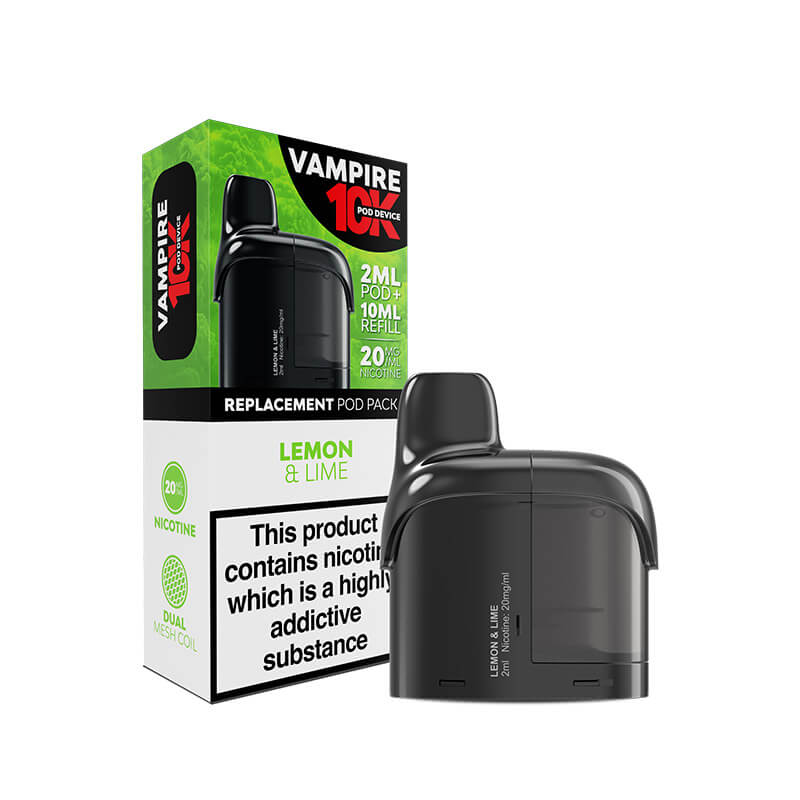 Vampire 10K Lemon and Lime Prefilled Pod Refill 20mg | Vapouriz UK Vampire 10K Lemon and Lime Prefilled Pod Refill 20mg | Vapouriz UK