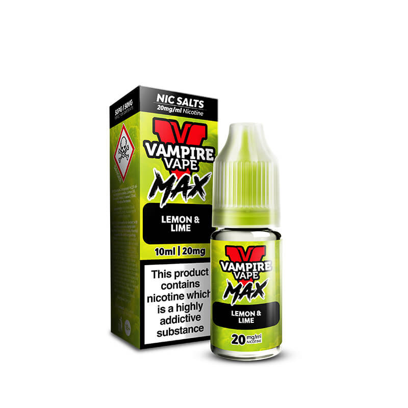 vampire vape nic salts blood sukka Vampire Vape MAX Lemon Lime 10ml Nic Salt