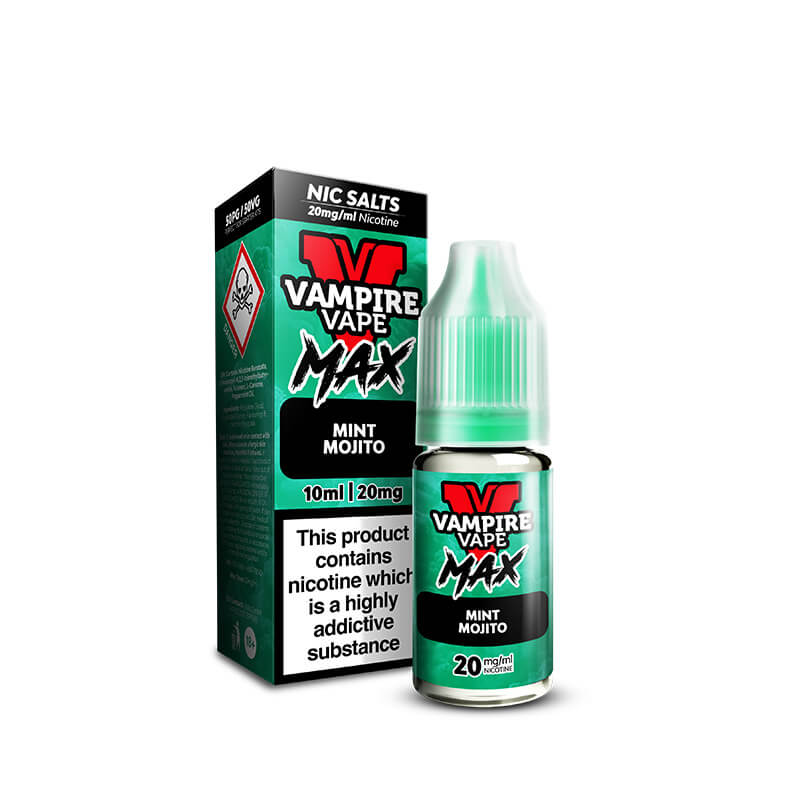 vampire vape menthol tobacco 50/50 eliquid Vampire Vape MAX Mint Mojito 10ml Nic Salt