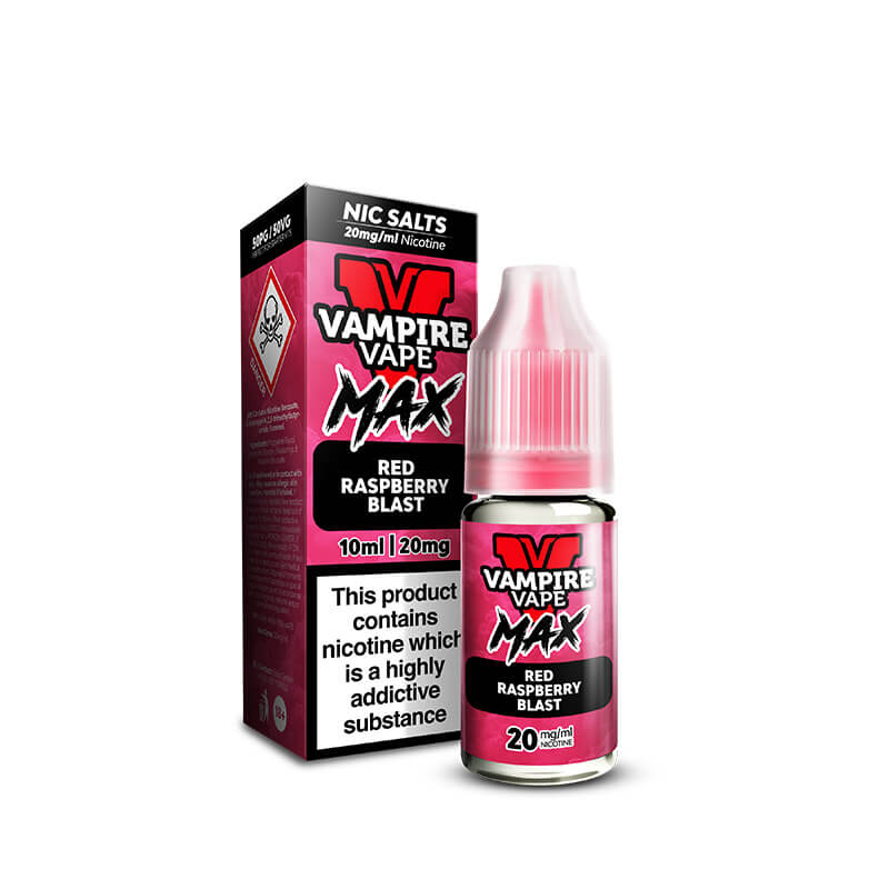 Vampire Vape MAX Red Raspberry Blast Nic Salt | Vapouriz Vampire Vape MAX Red Raspberry Blast Nic Salt | Vapouriz