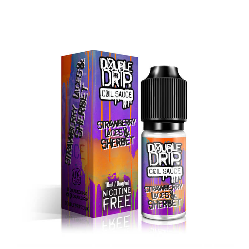 Strawberry Laces & Sherbet E-Liquid - Double Drip - Vapouriz Strawberry Laces & Sherbet E-Liquid - Double Drip - Vapouriz