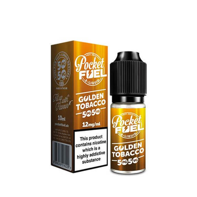 Pocket Fuel E-Liquid Golden Tobacco 50/50 10ml | Vapouriz Pocket Fuel E-Liquid Golden Tobacco 50/50 10ml | Vapouriz