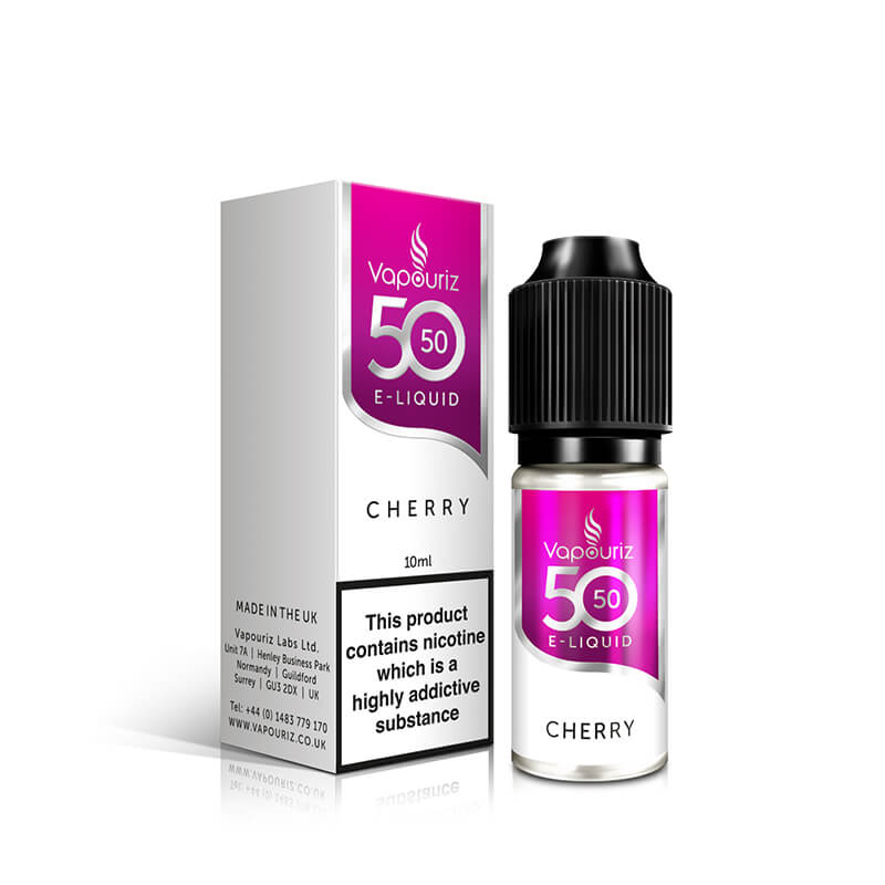 Vapouriz 50/50 Cherry 10ml E-Liquid | Vapouriz UK Vapouriz 50/50 Cherry 10ml E-Liquid | Vapouriz UK