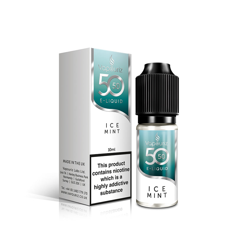 Vapouriz 50/50 Ice Mint 10ml E-Liquid | Vapouriz UK Vapouriz 50/50 Ice Mint 10ml E-Liquid | Vapouriz UK