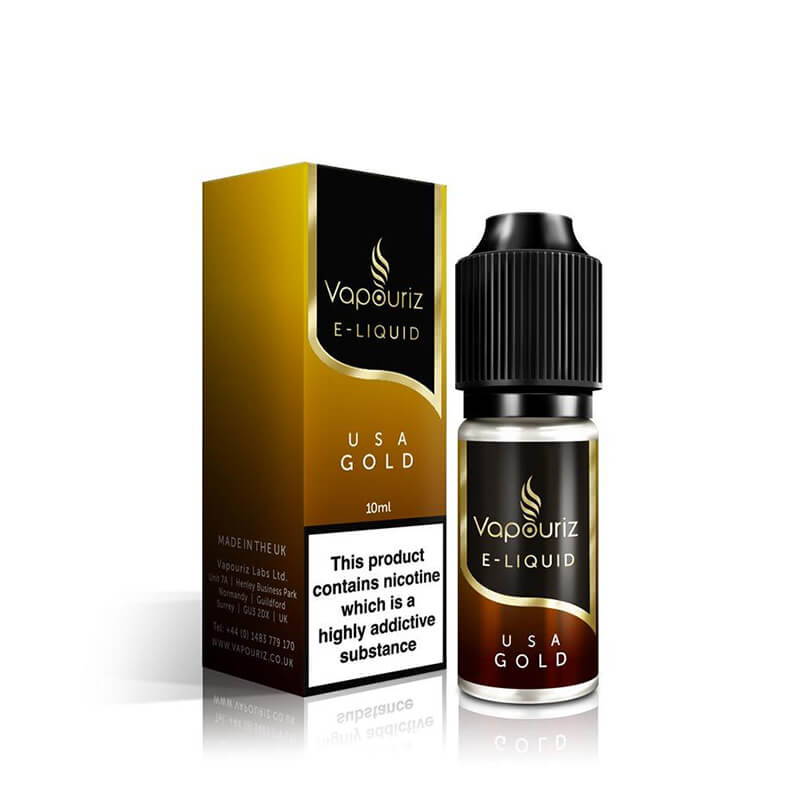 Vapouriz Premium USA Gold Tobacco 10ml E-Liquid | Vapouriz UK Vapouriz Premium USA Gold Tobacco 10ml E-Liquid | Vapouriz UK