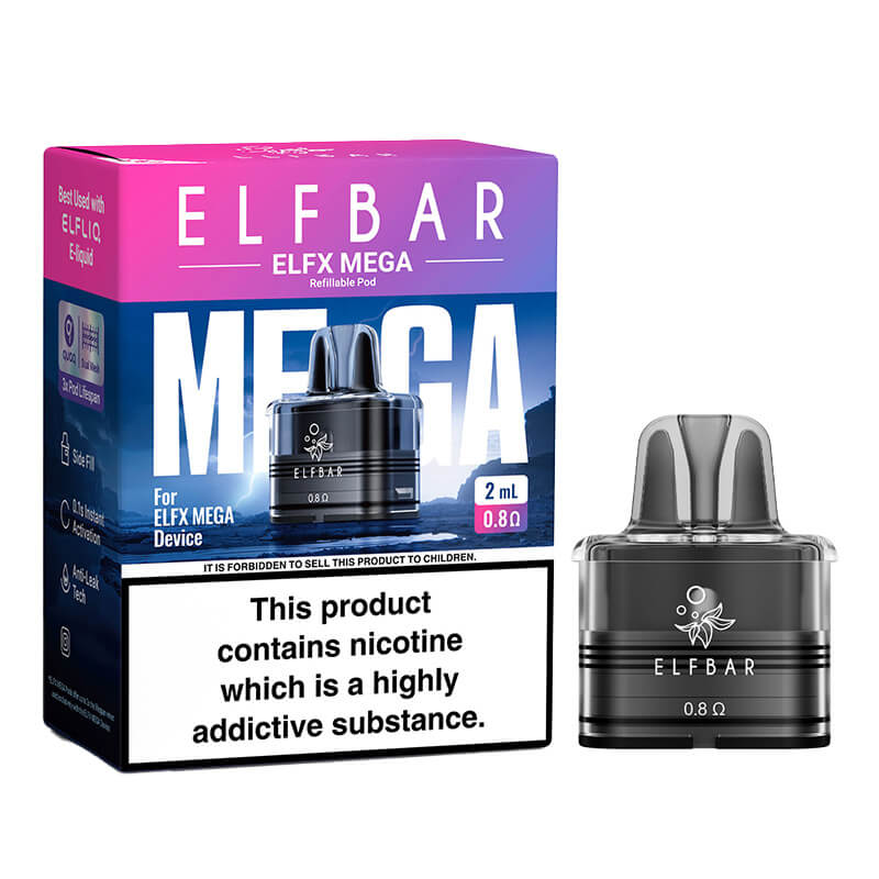 ELFBAR Elfx Mega Replacement Vape Pods 2ml