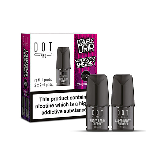 dot vape pods Double Drip | Dot Pro Super Berry Sherbet Pods