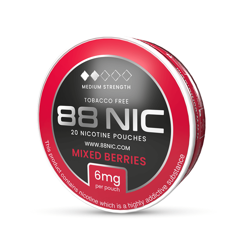 88 Nic Mixed Berries Nicotine Pouches