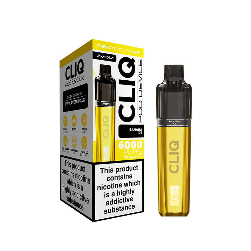 Avomi CLIQ Prefilled Pod Vape Kit - Banana Ice