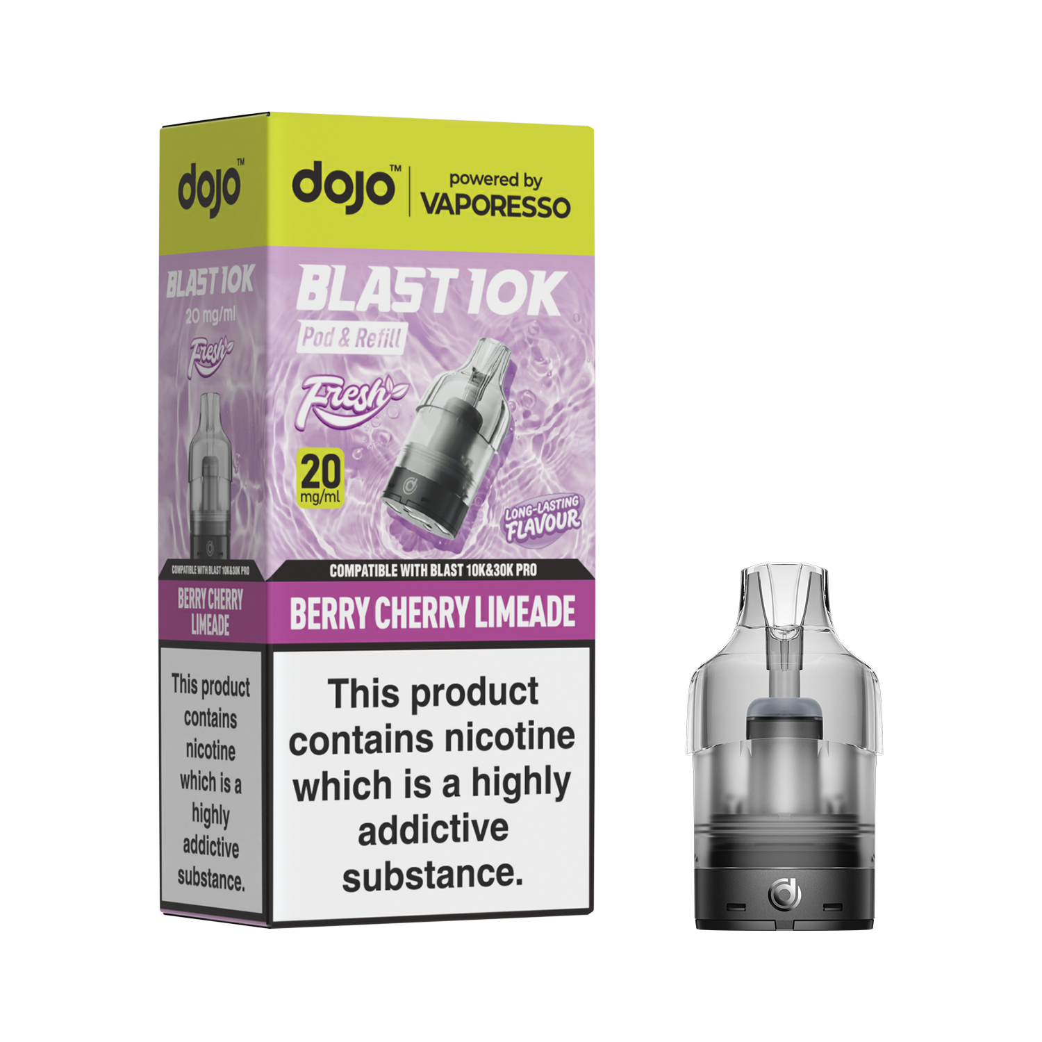 Vaporesso Dojo Blast Fresh Prefilled Pod & Refill - Berry Cherry Limeade