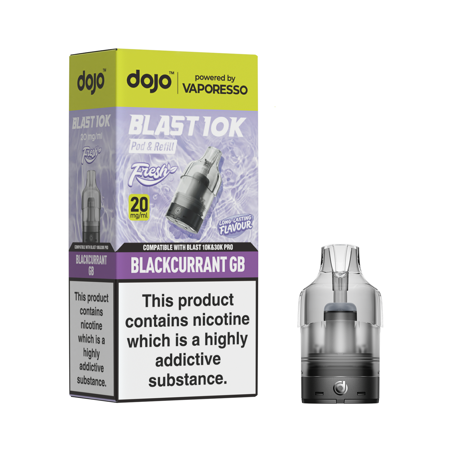 Vaporesso Dojo Blast Fresh Prefilled Pod & Refill - Blackcurrant GB