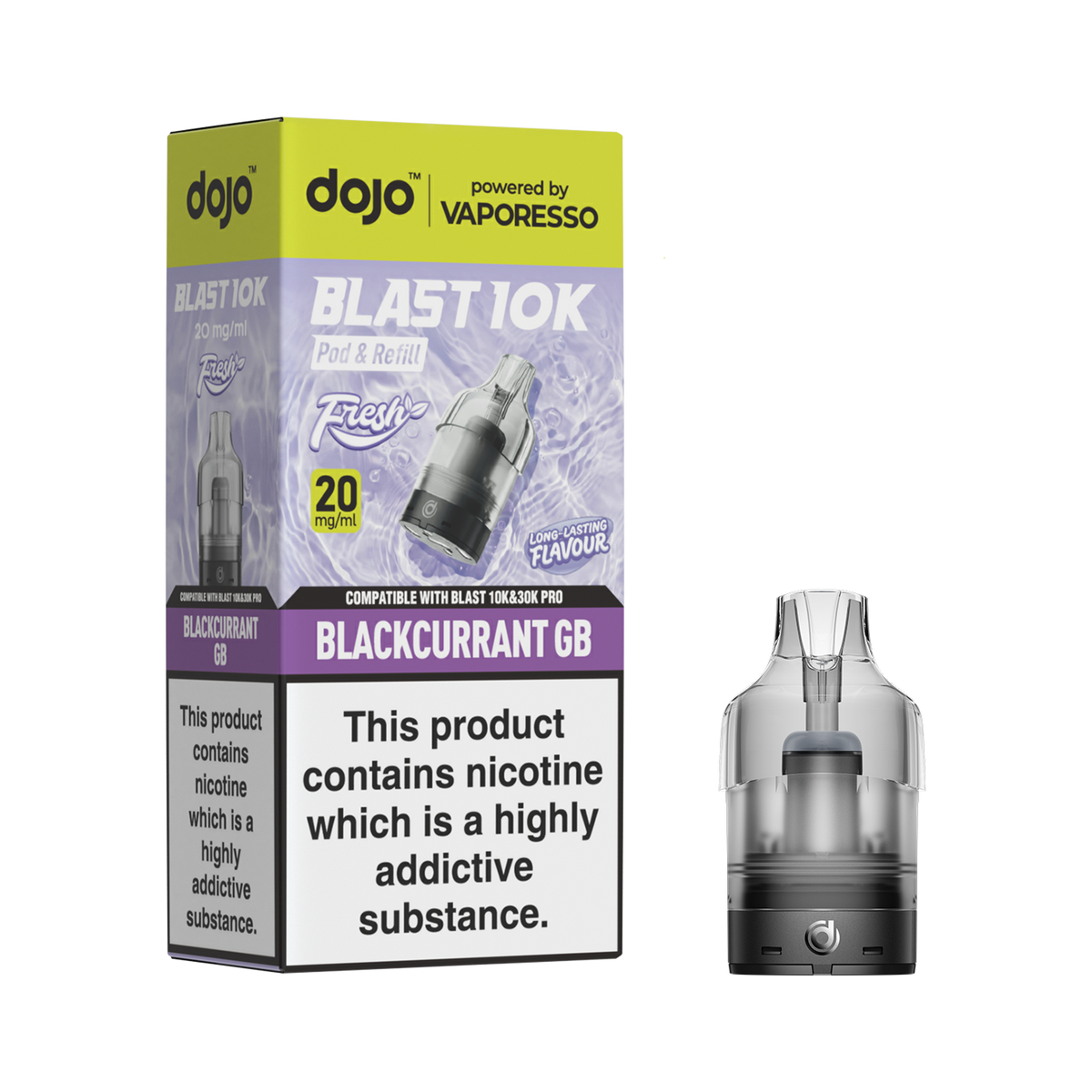 Vaporesso Dojo Blast Fresh Prefilled Pod & Refill - Blackcurrant GB