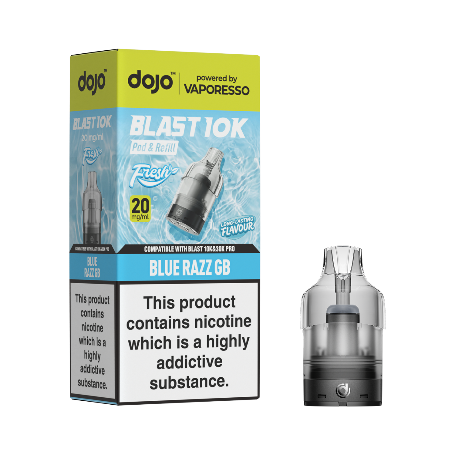 Vaporesso Dojo Blast Fresh Prefilled Pod & Refill - Blue Razz GB