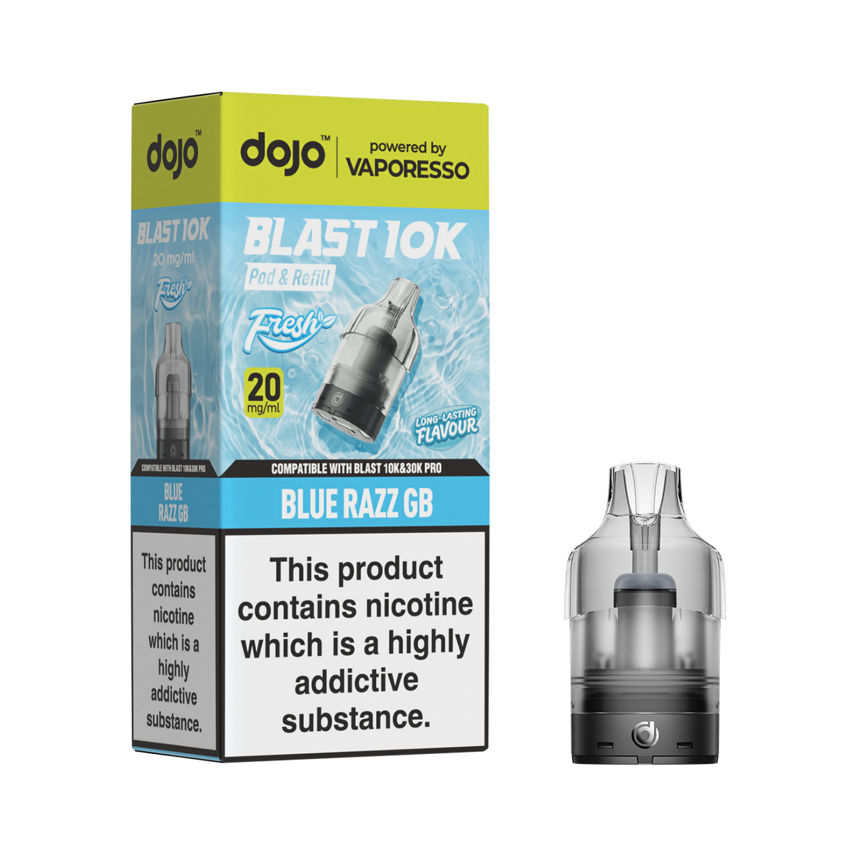 Vaporesso Dojo Blast Fresh Prefilled Pod & Refill - Blue Razz GB
