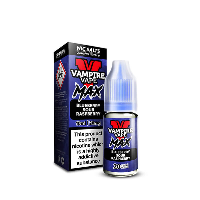 VV MAX Blueberry Sour Raspberry 10ml Nic Salts E-Liquid by Vampire Vape