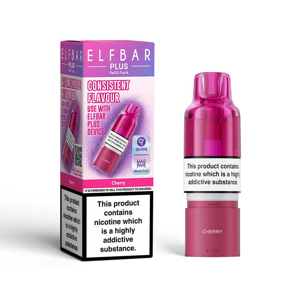 Elf Bar Plus Cherry Prefilled Pod + Refill