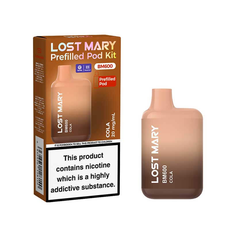 Lost Mary BM600 Prefilled Pod Kit, Blueberry flavour 20mg | Vapouriz UK Lost Mary BM600 Prefilled Pod Kit, Blueberry flavour 20mg | Vapouriz UK
