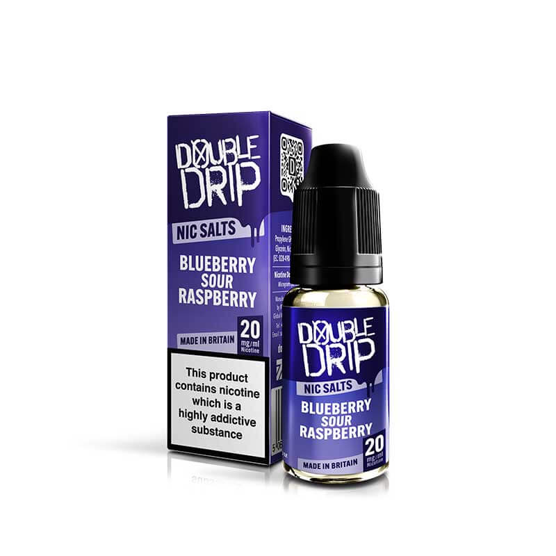 Double Drip Blueberry Sour Raspberry Nic Salt 10ml E-Liquid