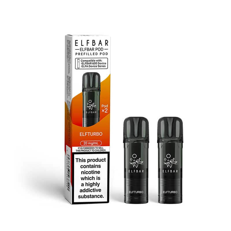 Elf Bar 600 Elfturbo Ice Prefilled Vape Pods 20mg - 2PK