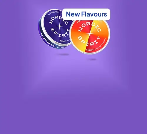 Nordic Spirit nic pouches new flavours available on a purple background