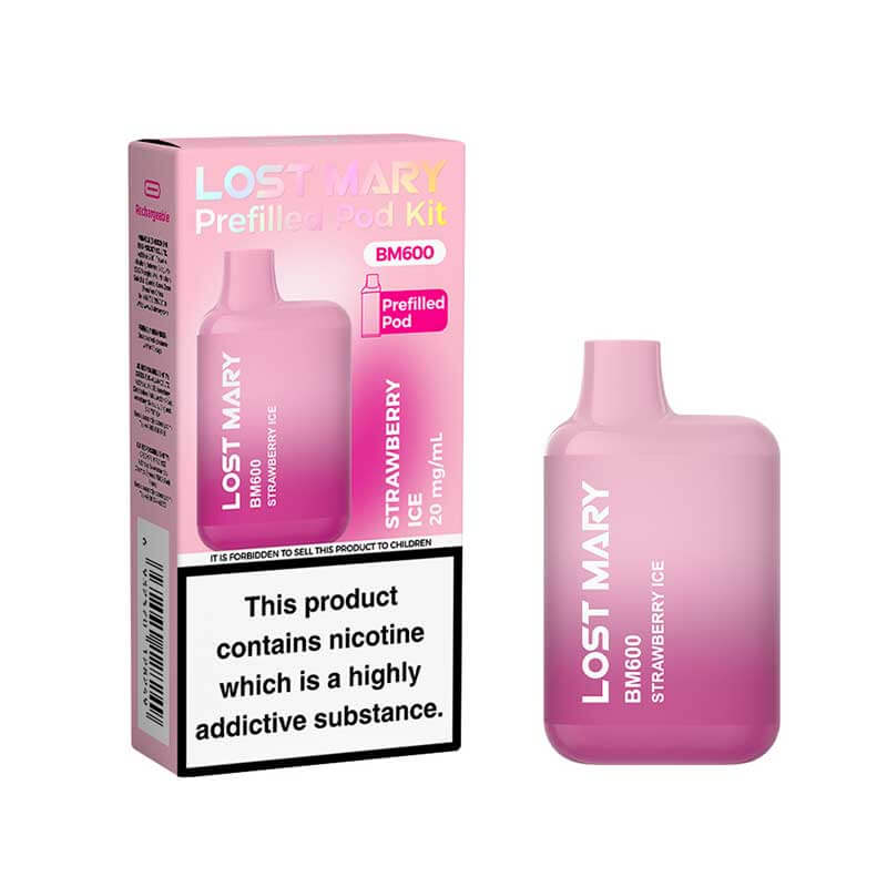 Lost Mary BM600 Prefilled Pod Kit, Blueberry flavour 20mg | Vapouriz UK Lost Mary BM600 Prefilled Pod Kit, Blueberry flavour 20mg | Vapouriz UK