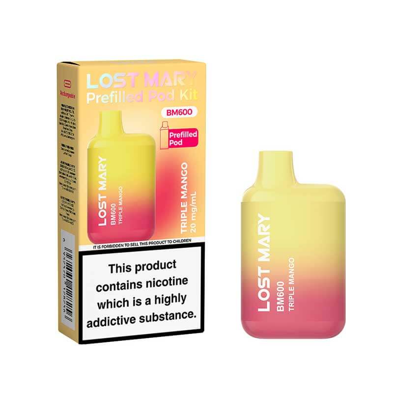 Lost Mary BM600 Prefilled Pod Kit, Blueberry flavour 20mg | Vapouriz UK Lost Mary BM600 Prefilled Pod Kit, Blueberry flavour 20mg | Vapouriz UK