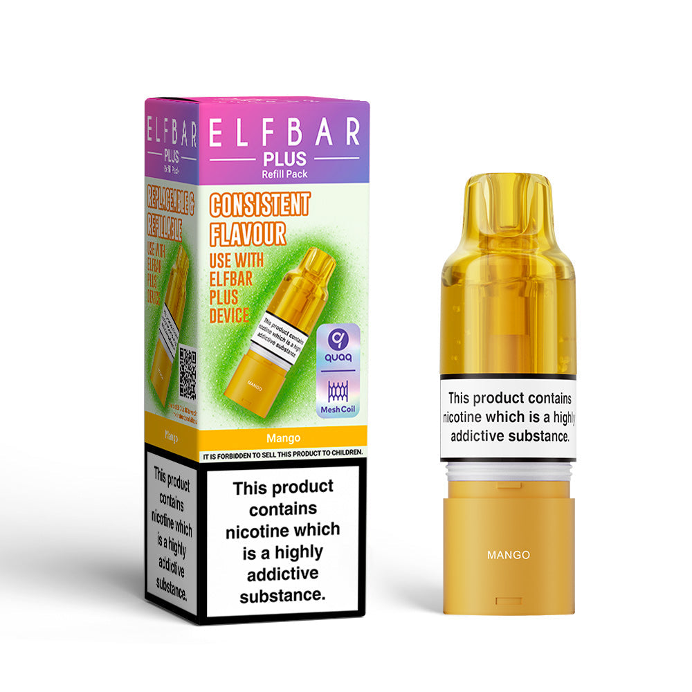 Elf Bar Plus Mango Prefilled Pod + Refill