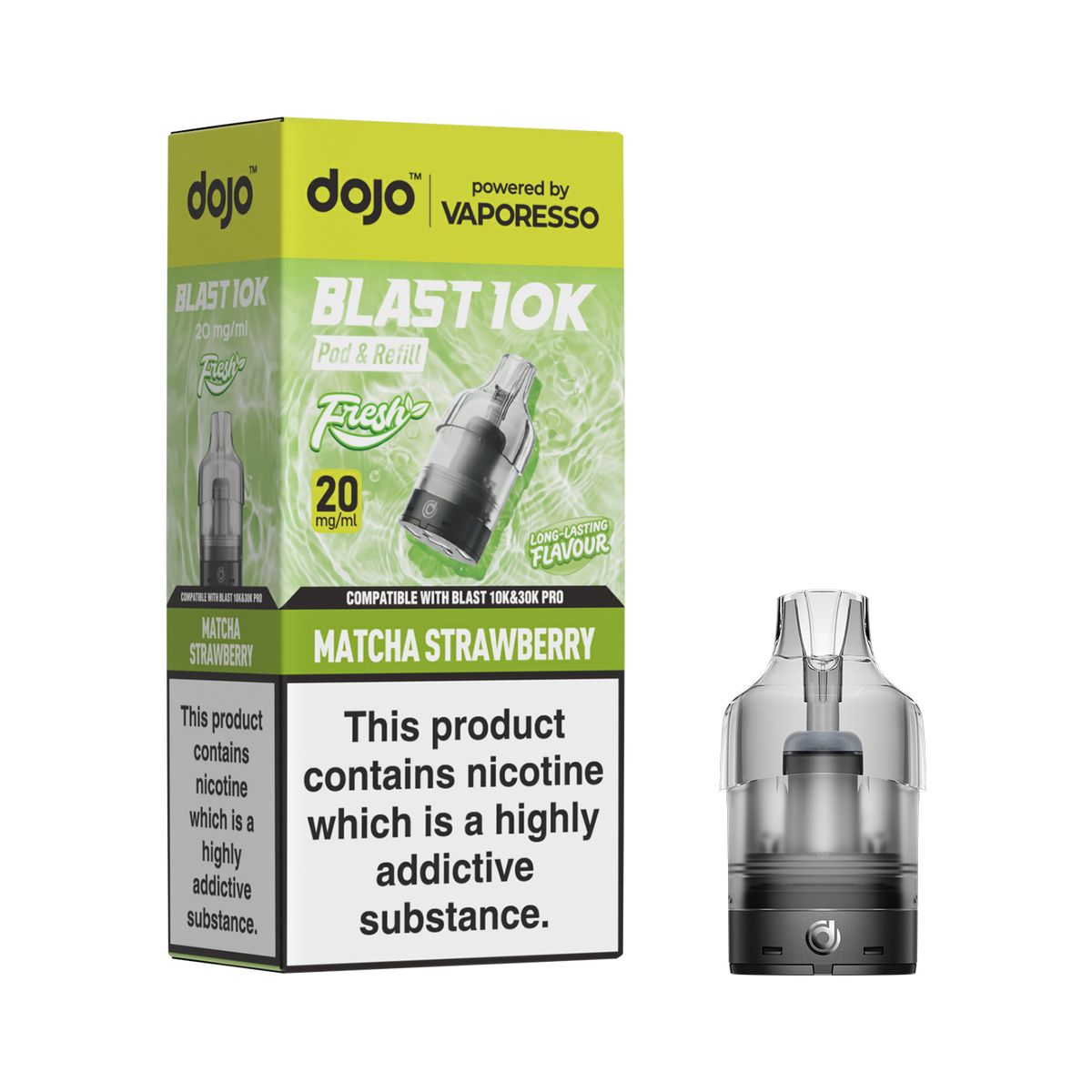 Vaporesso Dojo Blast Fresh Prefilled Pod & Refill - Matcha Strawberry