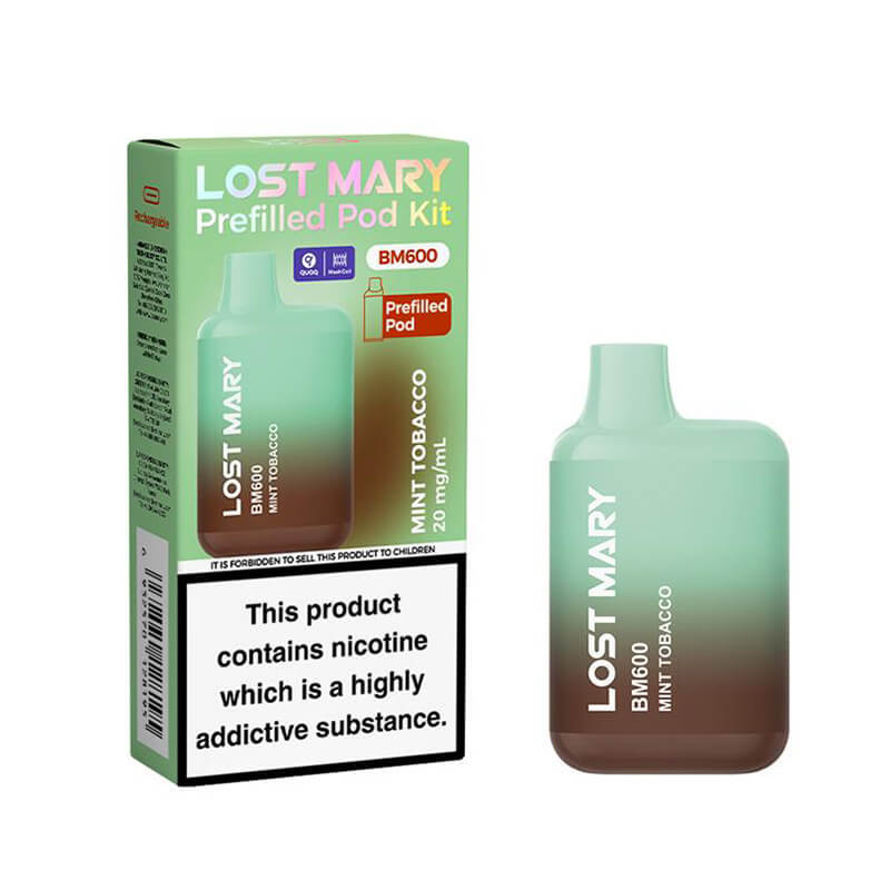 Lost Mary BM600 Prefilled Pod Kit, Blueberry flavour 20mg | Vapouriz UK Lost Mary BM600 Prefilled Pod Kit, Blueberry flavour 20mg | Vapouriz UK