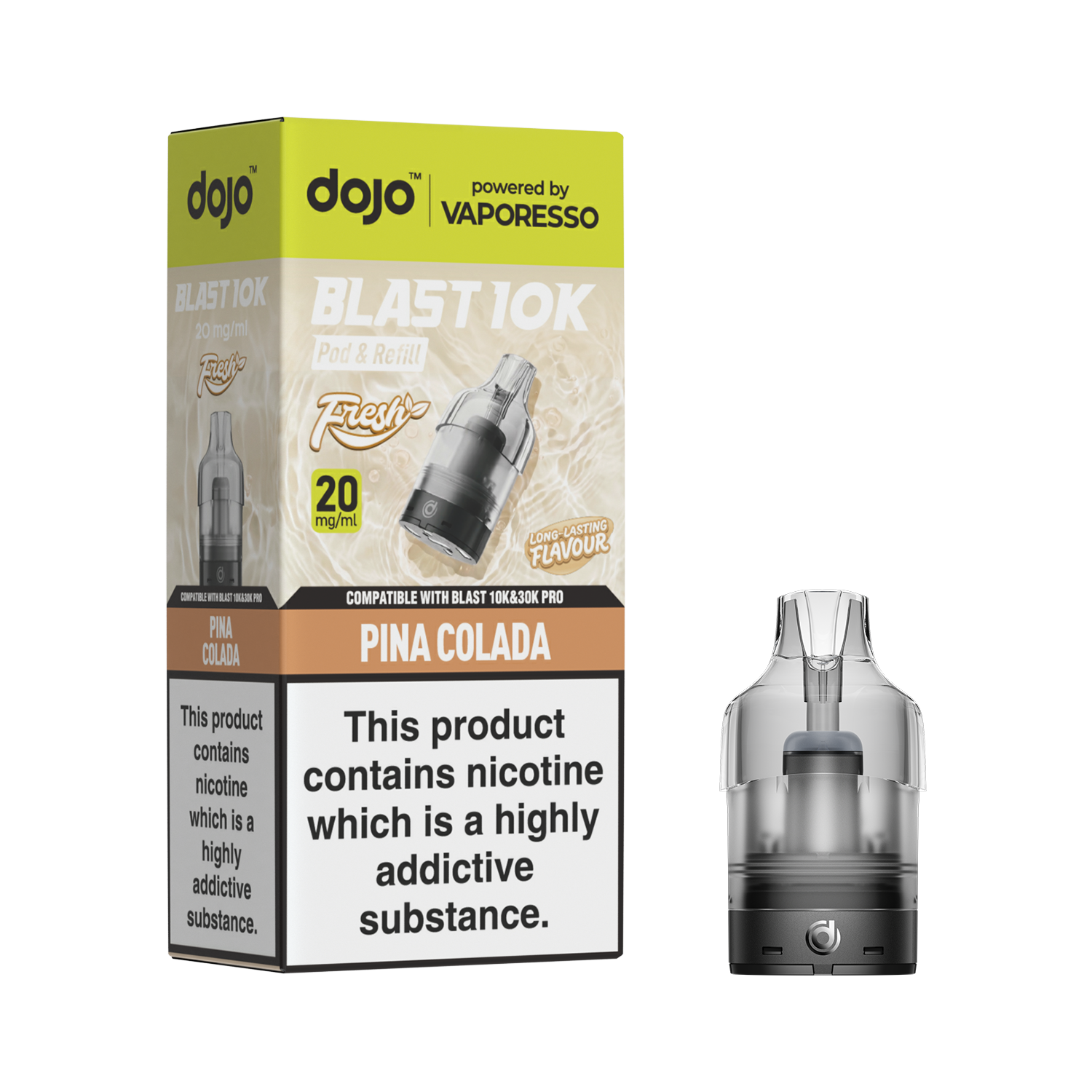 Vaporesso Dojo Blast Fresh Prefilled Pod & Refill - Pina Colada