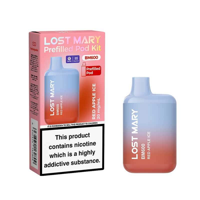 Lost Mary BM600 Prefilled Pod Kit, Blueberry flavour 20mg | Vapouriz UK Lost Mary BM600 Prefilled Pod Kit, Blueberry flavour 20mg | Vapouriz UK