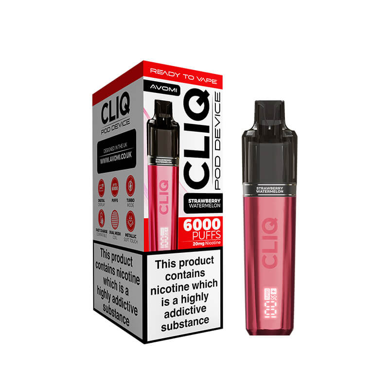 Avomi CLIQ Prefilled Pod Vape Kit - Strawberry Watermelon