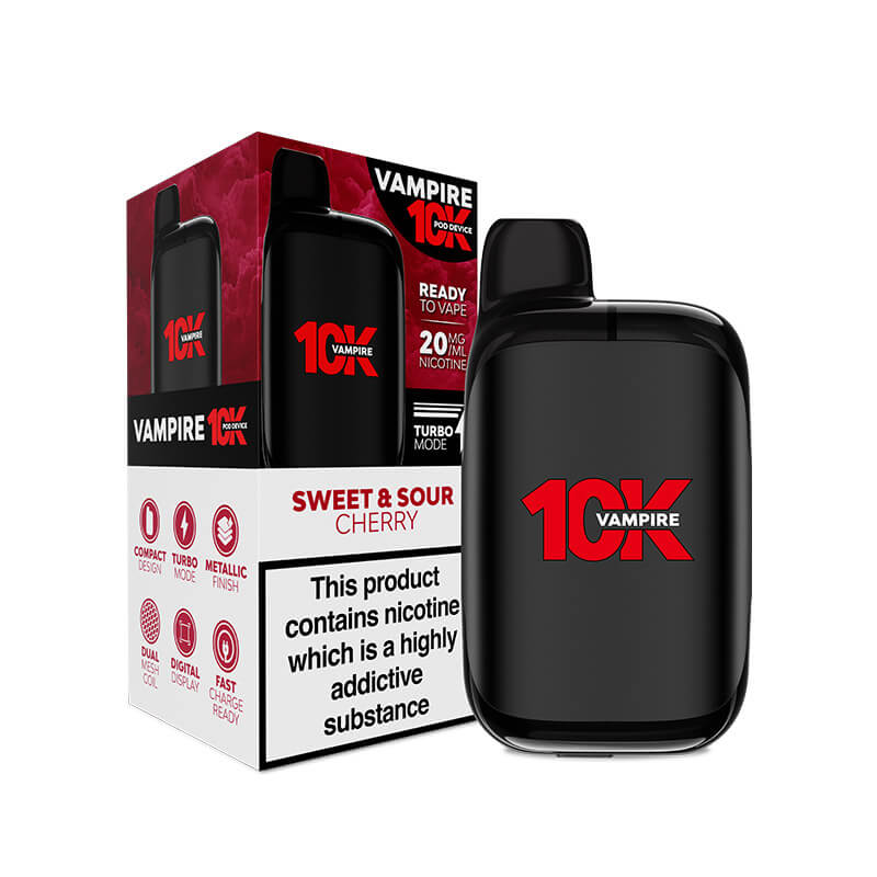 pod vampire vape Vampire 10K Prefilled Pod Vape Kit – 10,000 puffs, 950mAh