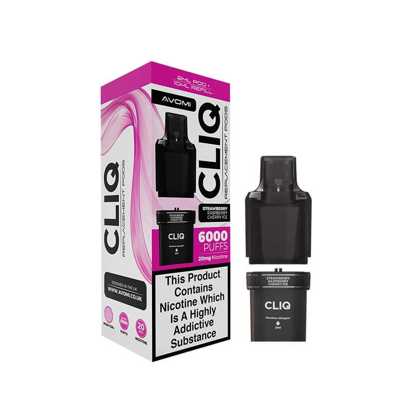 Avomi Cliq Prefilled Pod + Refill - Spearmint 20mg | Vapouriz UK Avomi Cliq Prefilled Pod + Refill - Spearmint 20mg | Vapouriz UK