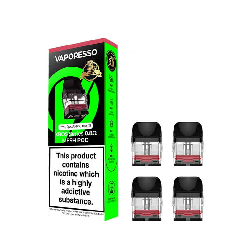 Vaporesso Xros Series Corex 3.0 Version Replacement 2ml Pods - 4 Pods