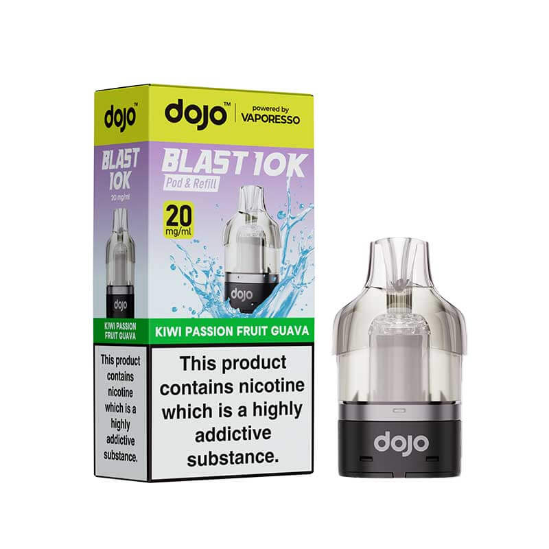 Vaporesso DOJO Blast Pod & Refill For 10K or 30K Device – Kiwi Passion Fruit Guava