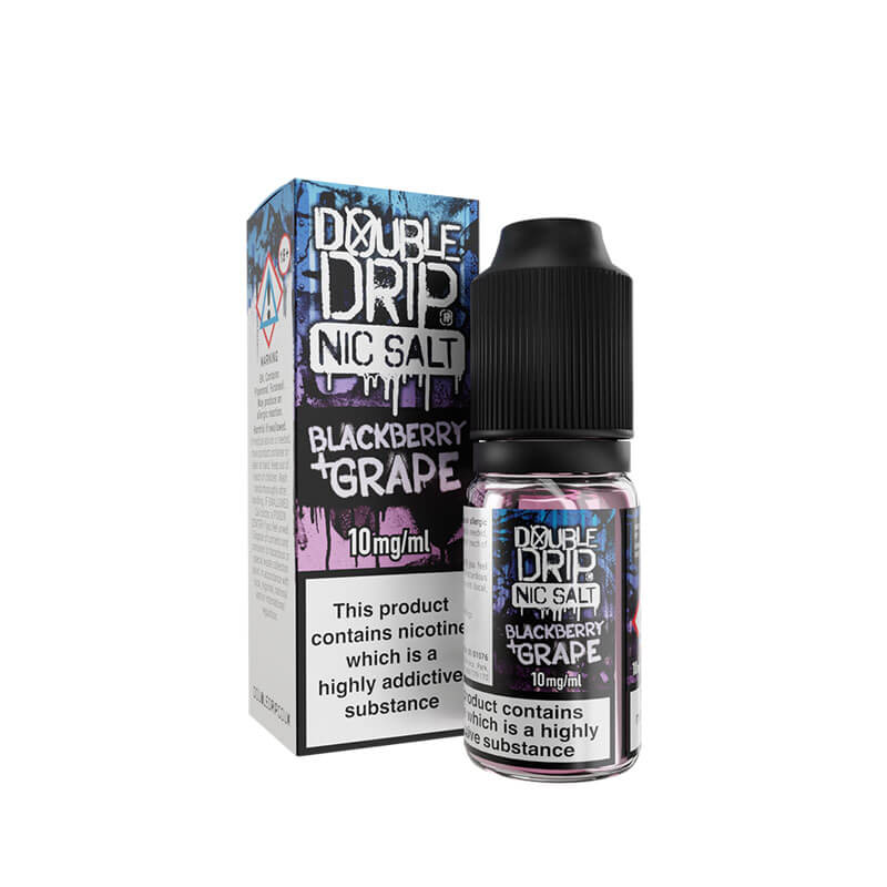 blackberry vape juice Double Drip Blackberry & Grape Nic Salt E-Liquid 10mg/20mg