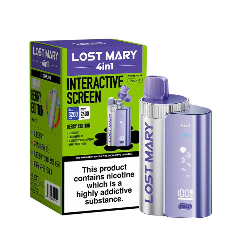 Lost Mary 4-in-1 Prefilled Vape Kit 20mg | Vapouriz UK Lost Mary 4-in-1 Prefilled Vape Kit 20mg | Vapouriz UK