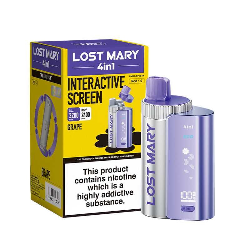lost mary vape screen meaning Lost Mary 4-in-1 Prefilled Vape Kit 20mg