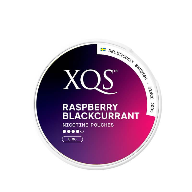 XQS Raspberry Blackcurrant Nicotine Pouches - 8mg/Pouch
