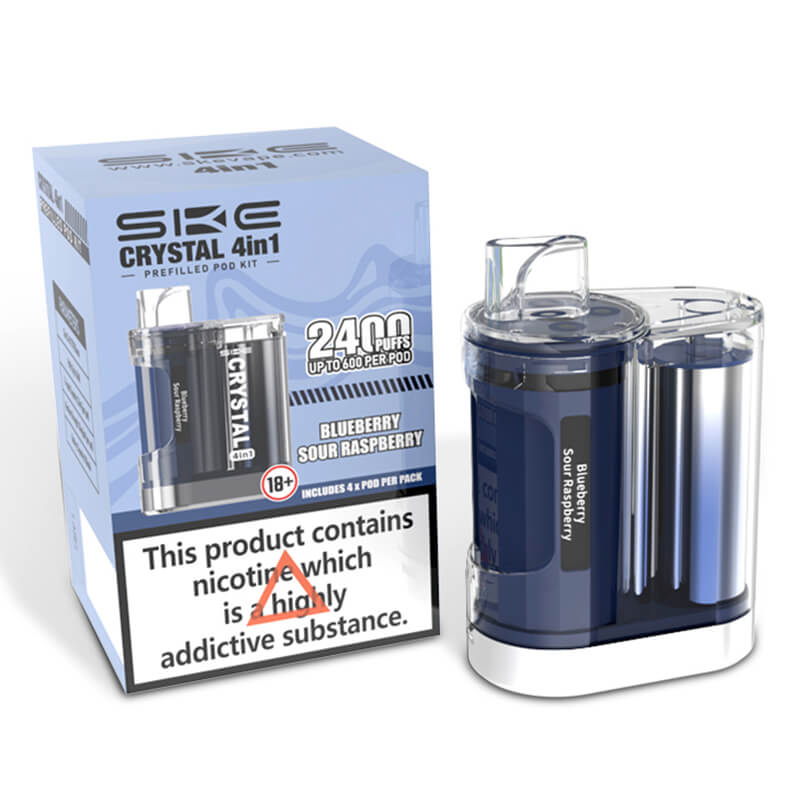 ske crystal vape pods SKE Crystal 2400 4 in 1 Pre-Filled Pod Vape Kit