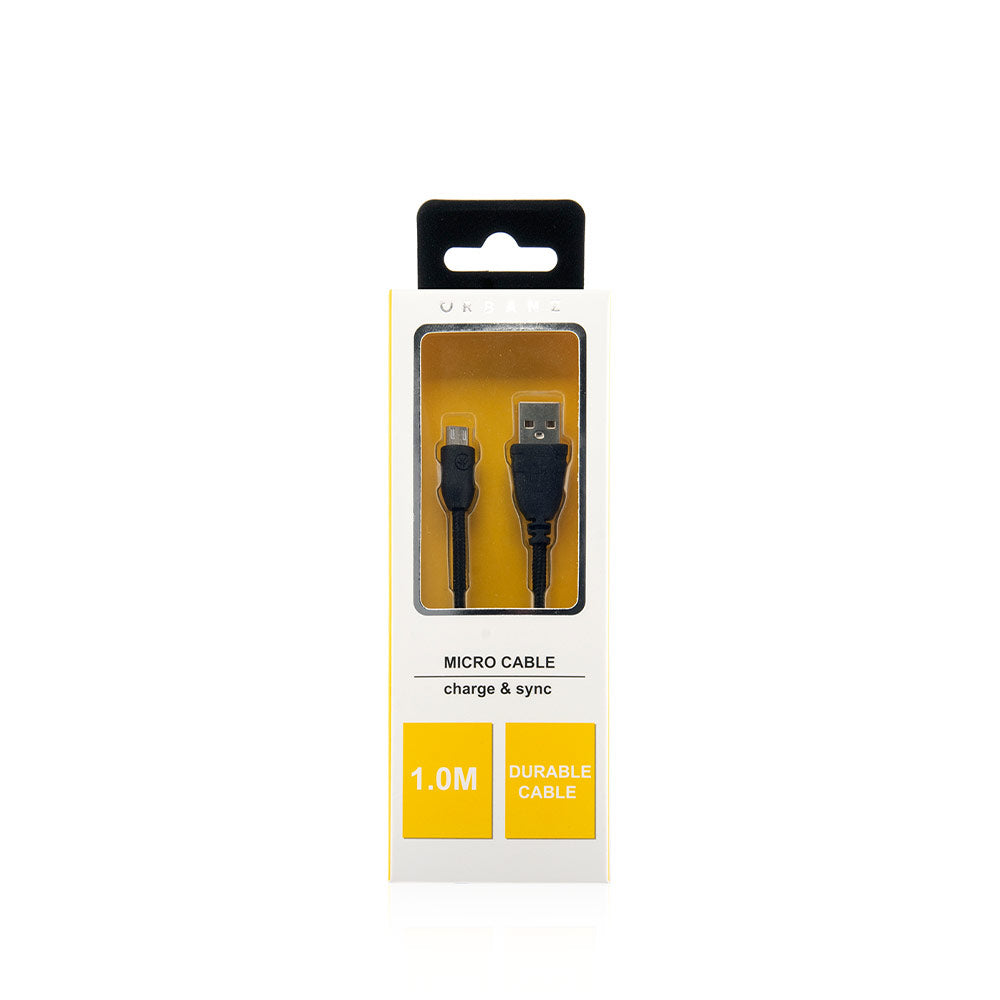 Braided Cord Micro USB Cable 1M