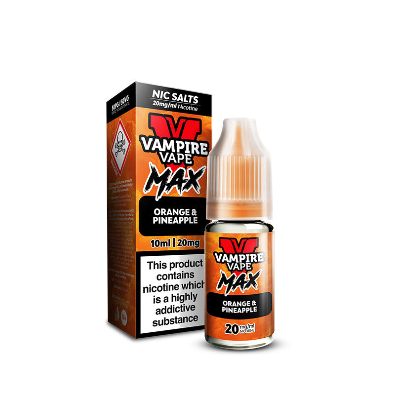 VV MAX Orange Pineapple 10ml Nic Salts E-Liquid by Vampire Vape