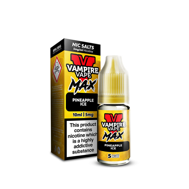 Vampire Vape MAX Pineapple Ice Nic Salts E-Liquid 10ml
