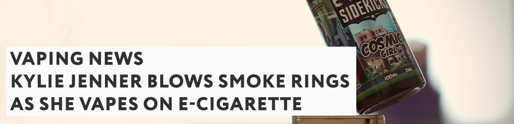 Kylie Jenner blows smoke rings as she vapes on E-Cigarette